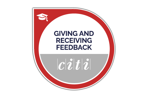 Giving and receiving feedback